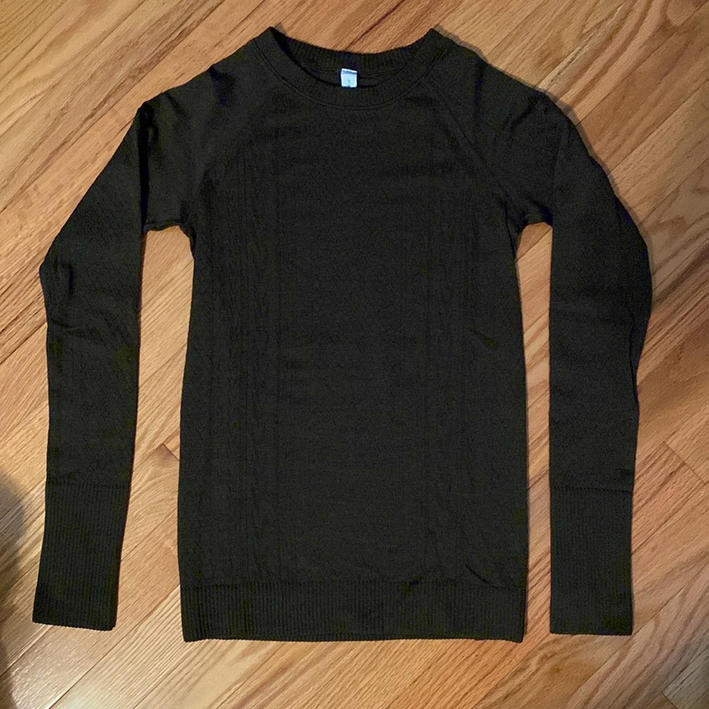 Lululemon Army Green Long Sleeve
